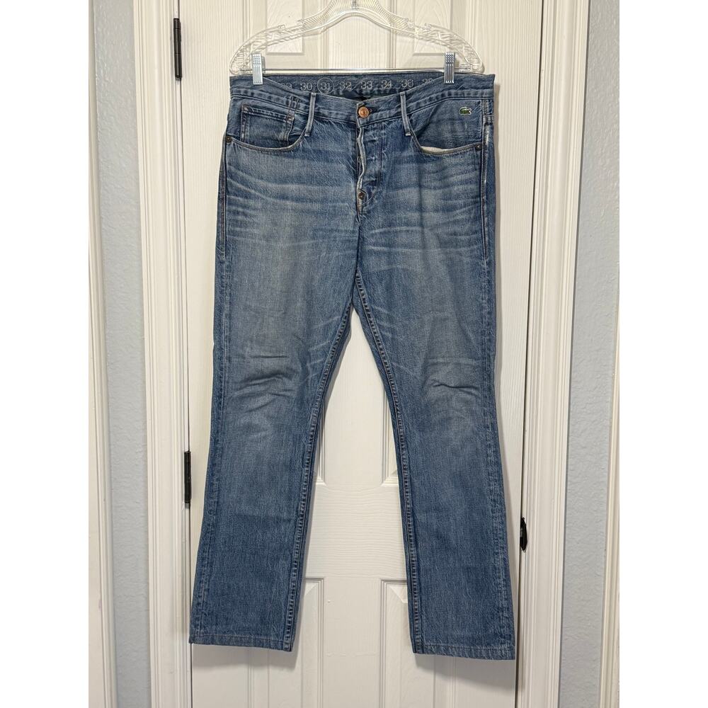 Earnest Sewn x Lacoste KYRRE Jeans 31 Made in USA Collab Street Style Y2K